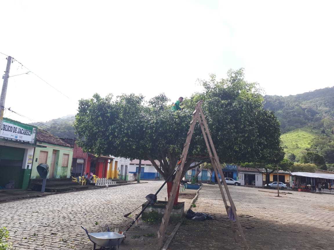Camacã: Prefeitura realiza Mutirão de limpeza e pintura no Distrito de Jacareci